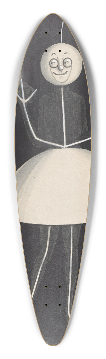 Will R. Barnes - Joys-Front 39.3 inch art pintail longboard deck