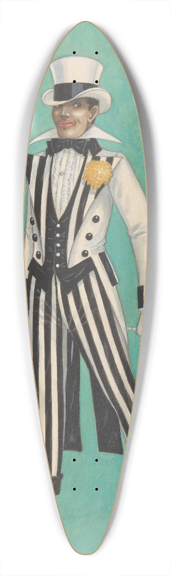 Will R. Barnes - Minstrelsy, 1 39.3 inch art pintail longboard deck
