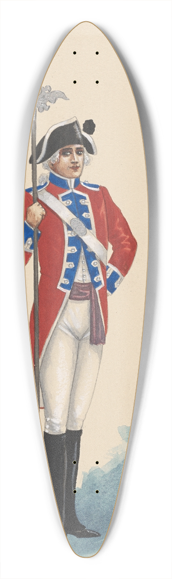 Will R. Barnes - Sergeant 39.3 inch art pintail longboard deck