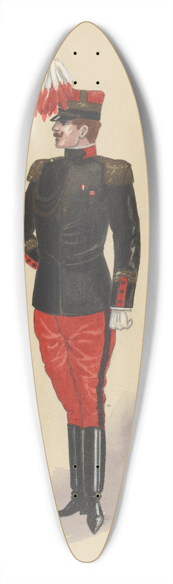 Will R. Barnes - untitled 39.3 inch art pintail longboard deck