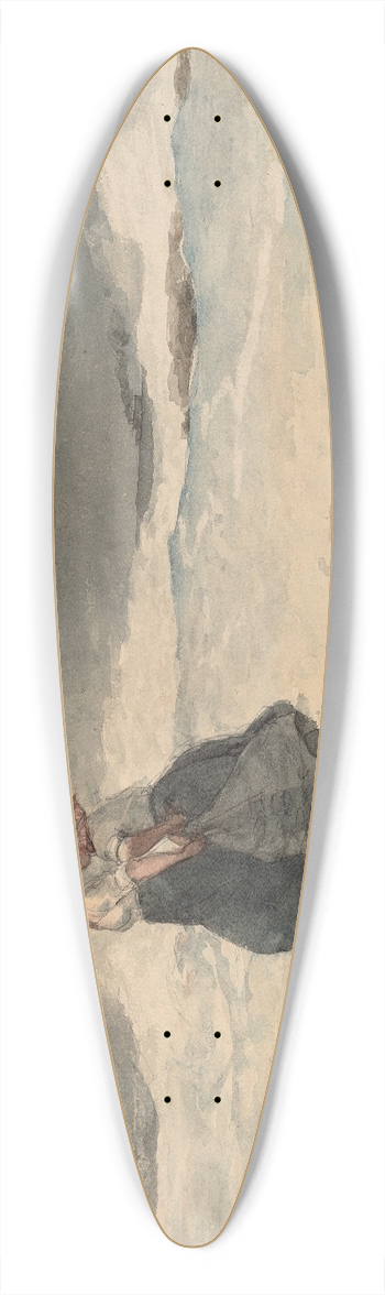 Winslow Homer - Danger 39.3 inch art pintail longboard deck