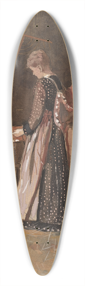 Winslow Homer - Fresh Eggs 39.3 inch art pintail longboard deck