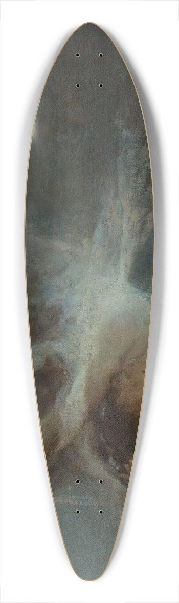 Witold Pruszkowski - Falling star 39.3 inch art pintail longboard deck