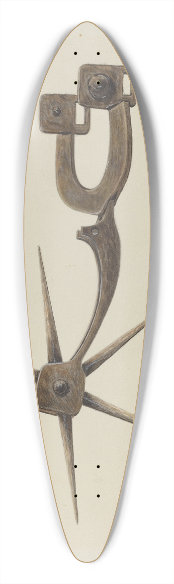 W.J. Goodacre - Spur 39.3 inch art pintail longboard deck