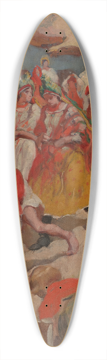 Wodzimierz Tetmajer - Drubowie 39.3 inch art pintail longboard deck