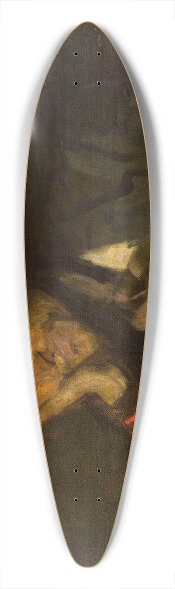 Wojciech Weiss - Consumptive 39.3 inch art pintail longboard deck