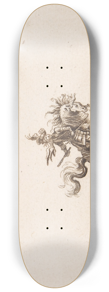 Hans Caspar Nscheler - A Horseman 8.25 inch art skate deck