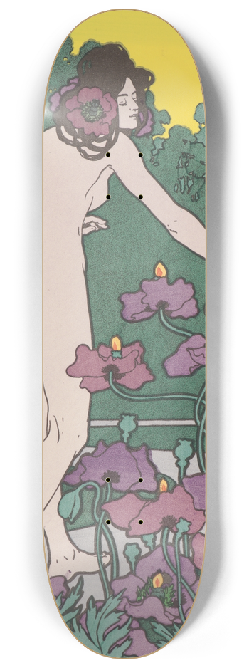 Hans Christiansen - Hour of the Shepherd (LHeure du Berger) 8.25 inch art skate deck
