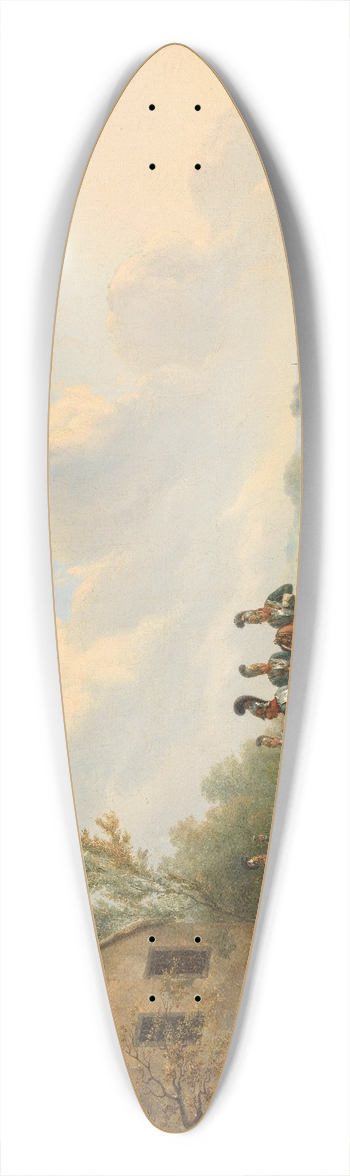 Wouterus Verschuur - Scene from the Ten Days Campaign against the Belgian Revolt, August 1831 39.3 inch art pintail longboard deck