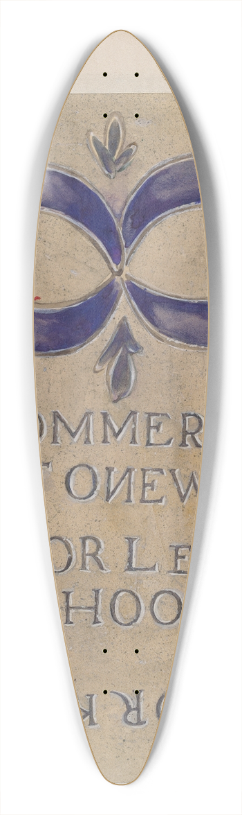Yolande Delasser - Jug 39.3 inch art pintail longboard deck