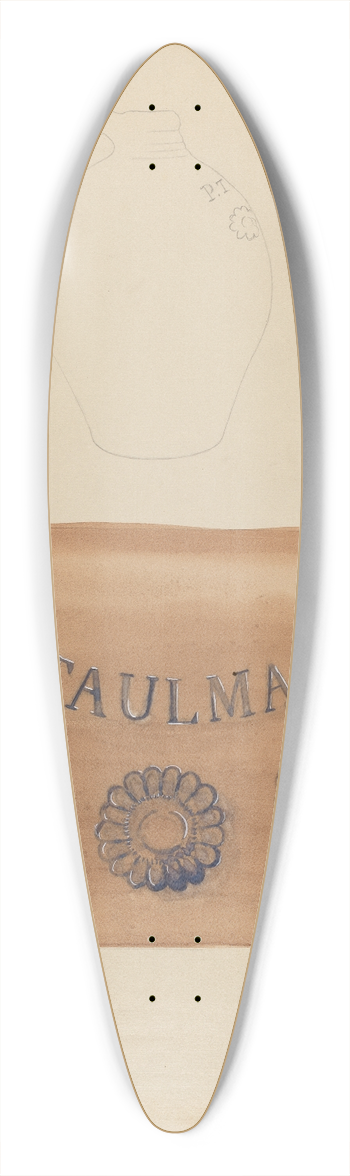 Yolande Delasser - Jug 39.3 inch art pintail longboard deck