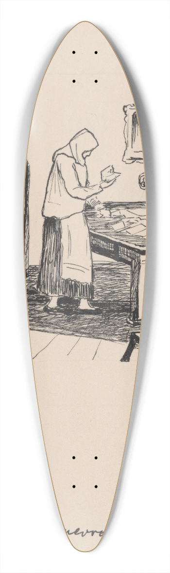 Zolo Palugyay - He Just Left, Didnt Return 39.3 inch art pintail longboard deck