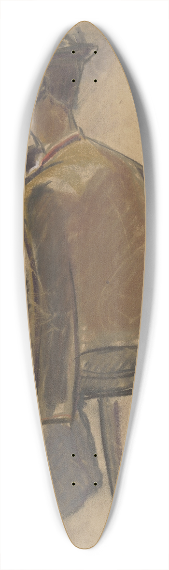 Zolo Palugyay - Resting Young Man 39.3 inch art pintail longboard deck