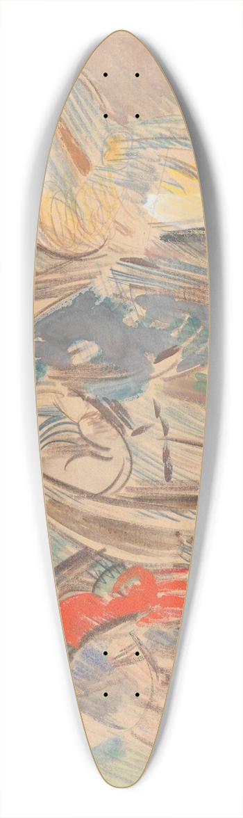 Zygmunt Waliszewski - Singing boys 39.3 inch art pintail longboard deck