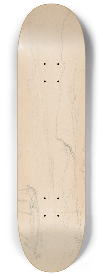 Hans Gude - Btstudie; Kolsstoppen 8.25 inch art skate deck