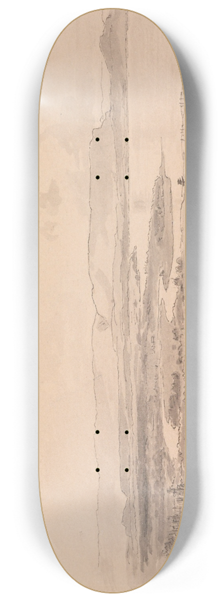 Hans Gude - En tiurleik i Holleia 8.25 inch art skate deck