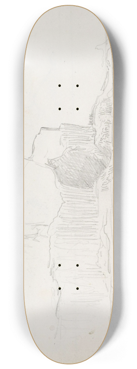 Hans Gude - Fingals Cave; Staffa sett fra sr 8.25 inch art skate deck