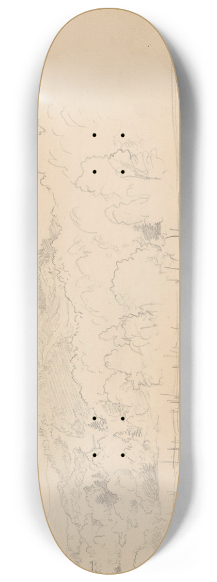 Hans Gude - Fra Bogstadveien 8.25 inch art skate deck