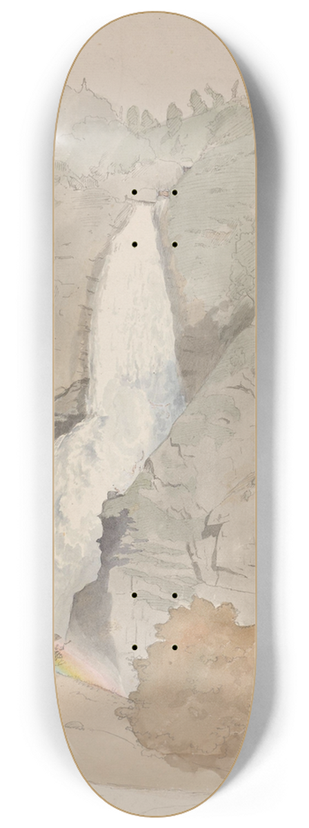 Hans Gude - Sivlefoss, Stalheim 8.25 inch art skate deck