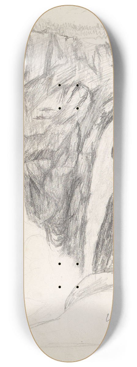 Hans Gude - Vringsfossen 8.25 inch art skate deck