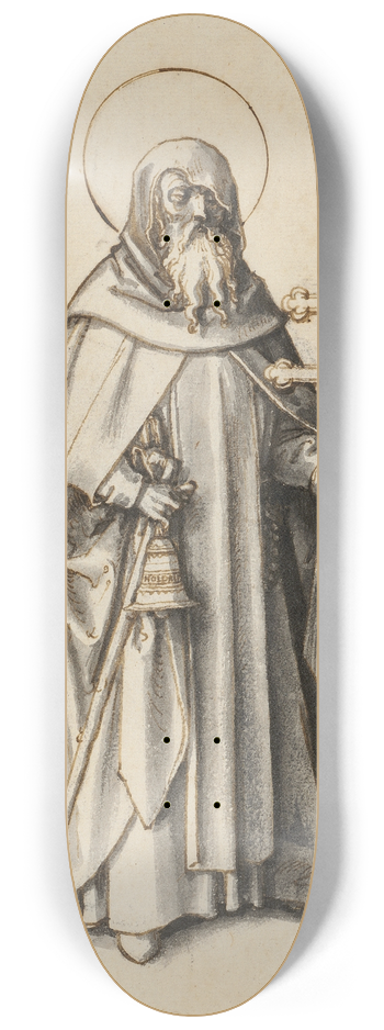 Hans Holbein The Elder - St. Anthony 8.25 inch art skate deck