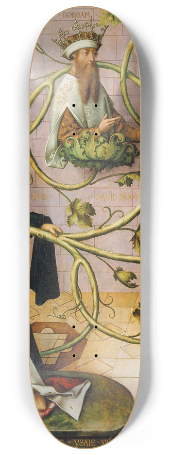 Hans Holbein The Elder - Tree of Jesse 8.25 inch art skate deck
