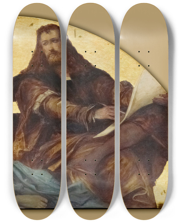 Triptych art skateboard deck of Hans Makart Albrecht Drer by Hans Makart (1840-1884)