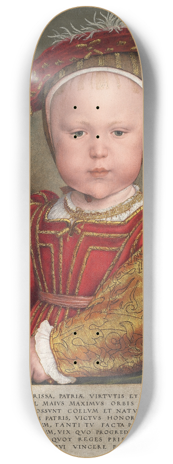 Hans Holbein The Younger - Edward VI as a Child 8.25 inch art skate deck