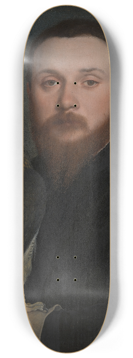 Hans Holbein The Younger - Portrait of a Nobleman with a Hawk 8.25 inch art skate deck