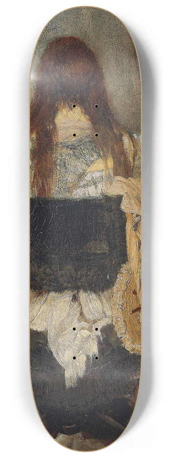 Hans Makart - Lady At The Spinet 8.25 inch art skate deck