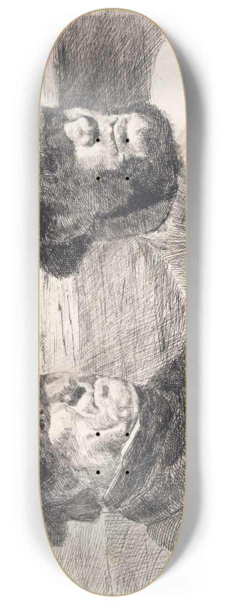 Hans Nikolaj Hansen - De to fyrkarle 8.25 inch art skate deck