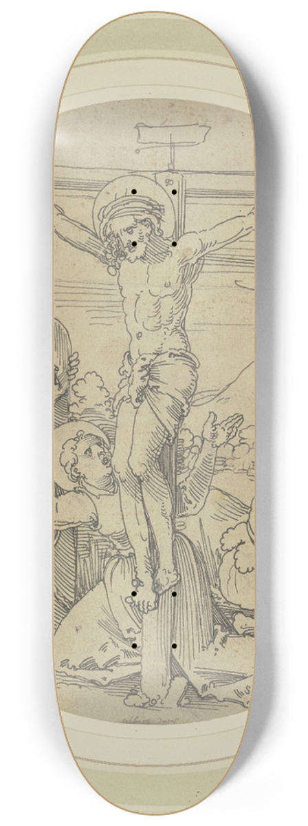 Hans Sebald Beham - Crucifixion of Christ 8.25 inch art skate deck