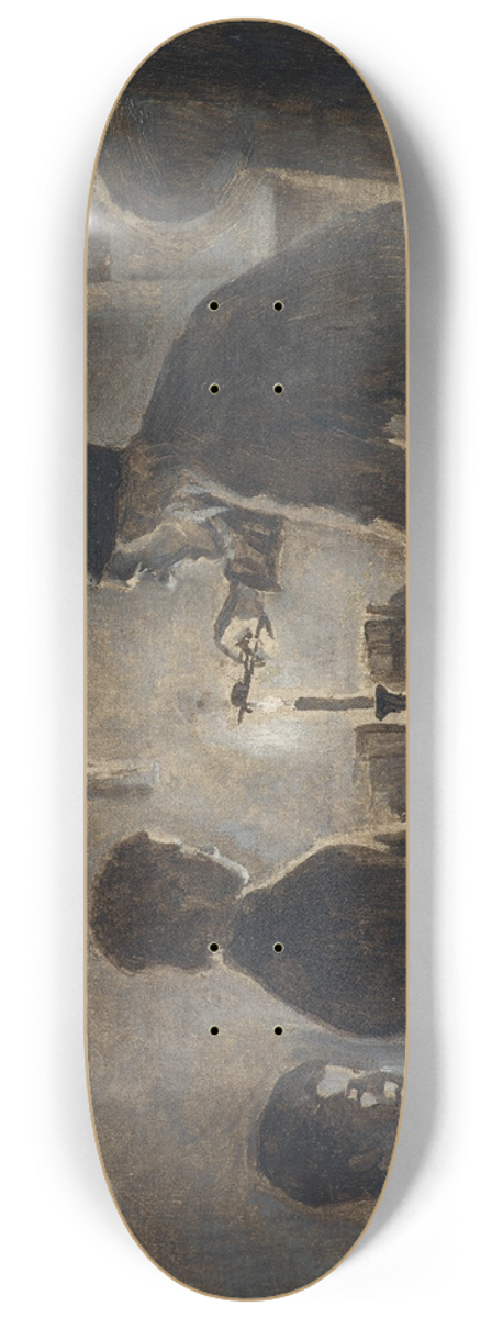 Hans Smidth - Pastor Sren blows out the candle on the New Years Eve 8.25 inch art skate deck