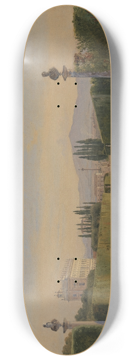 Hans Smidth - View of the Sea from a Pier 8.25 inch art skate deck
