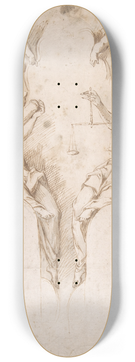 Hans Speckaert - Fortitude and Justice 8.25 inch art skate deck