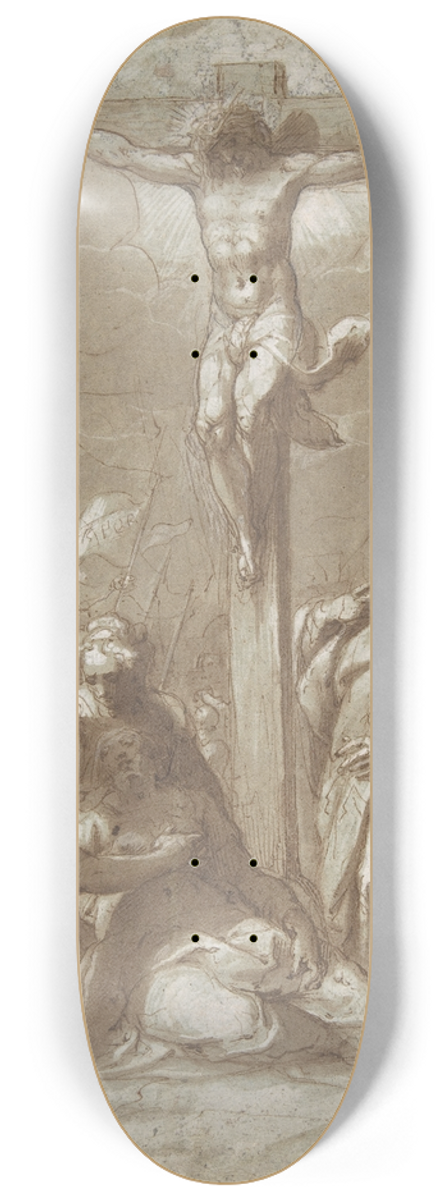 Hans Speckaert - The Crucifixion of Christ 8.25 inch art skate deck