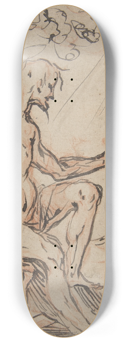 Hans Stutte - Saint John the Baptist in a Landscape 8.25 inch art skate deck