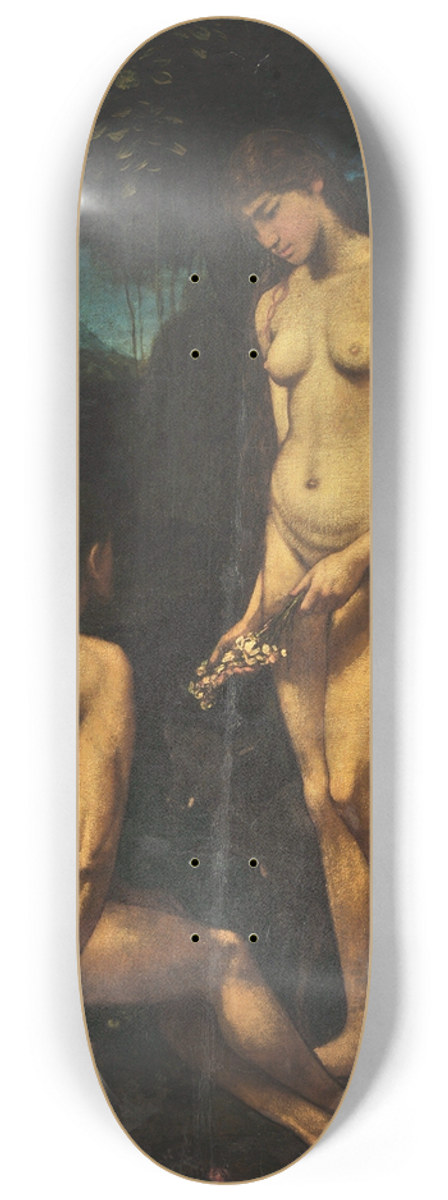 Hans Thoma - Adam and Eve 8.25 inch art skate deck