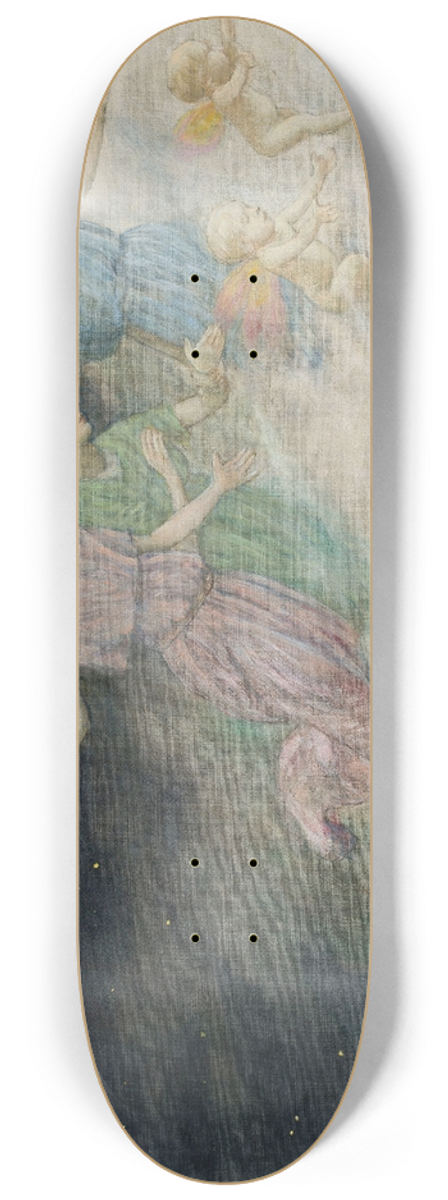 Hans Thoma - Angels  Annunciation 8.25 inch art skate deck