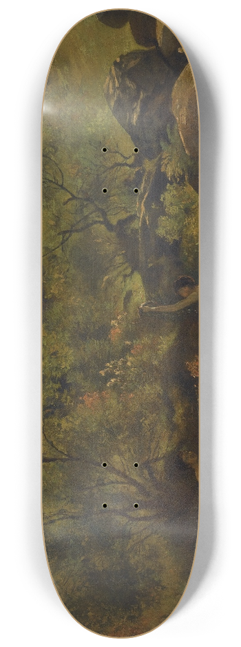 Hans Thoma - Badende Jnglinge (Bathing Boys) 8.25 inch art skate deck