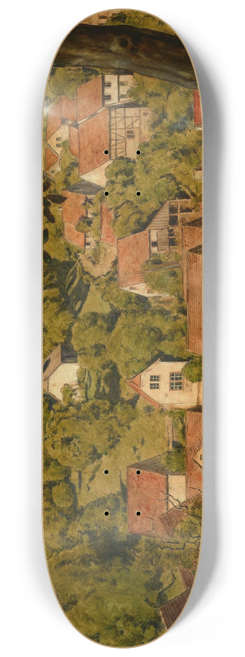 Hans Thoma - Blick auf Mamolsheim 8.25 inch art skate deck