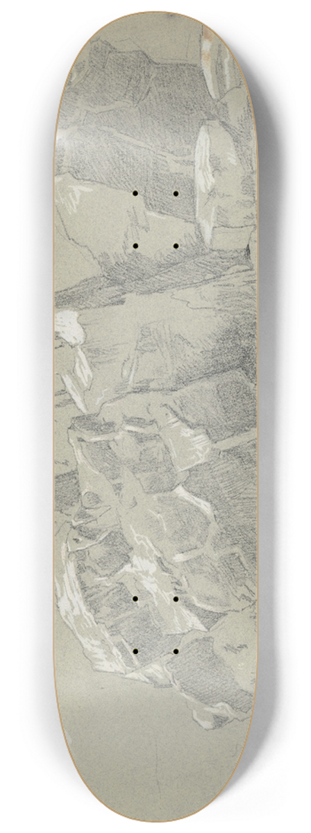 Hans Thoma - Brunhildisfelsen 8.25 inch art skate deck