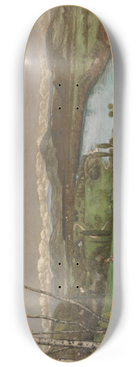 Hans Thoma - Das Rheintal bei Sckingen 8.25 inch art skate deck