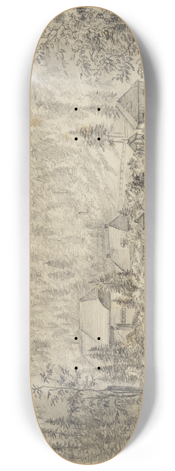 Hans Thoma - Hammerschmiede bei St. Blasien 8.25 inch art skate deck