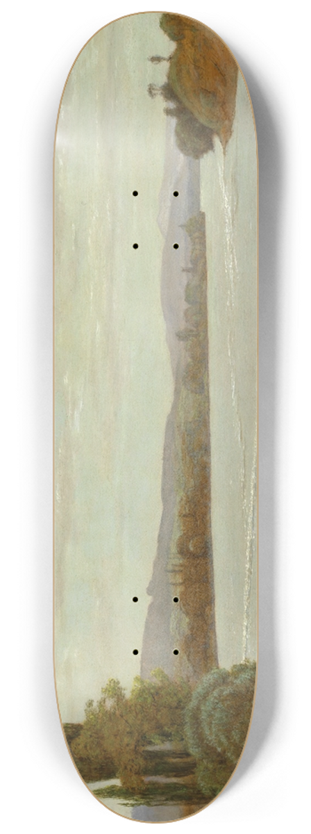 Hans Thoma - Morgen am Oberrhein bei Sckingen 8.25 inch art skate deck