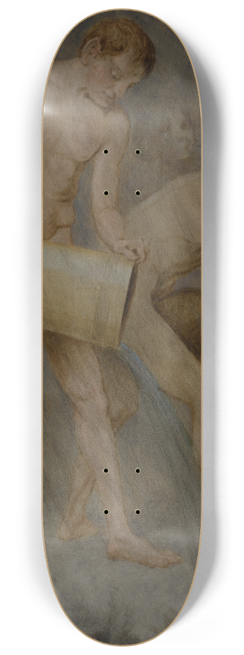Hans Thoma - November (die Regengtter) 8.25 inch art skate deck