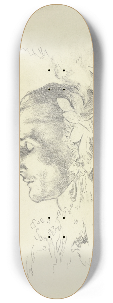 Hans Thoma - Otto Kchler auf dem Totenbett, von links 8.25 inch art skate deck