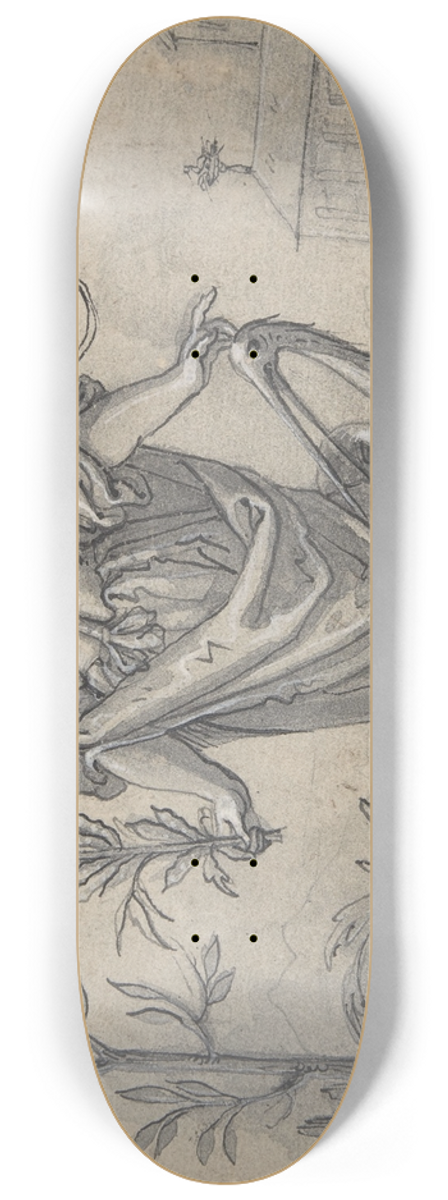 Hans Ulrich Franck - An Allegory of Chastity 8.25 inch art skate deck