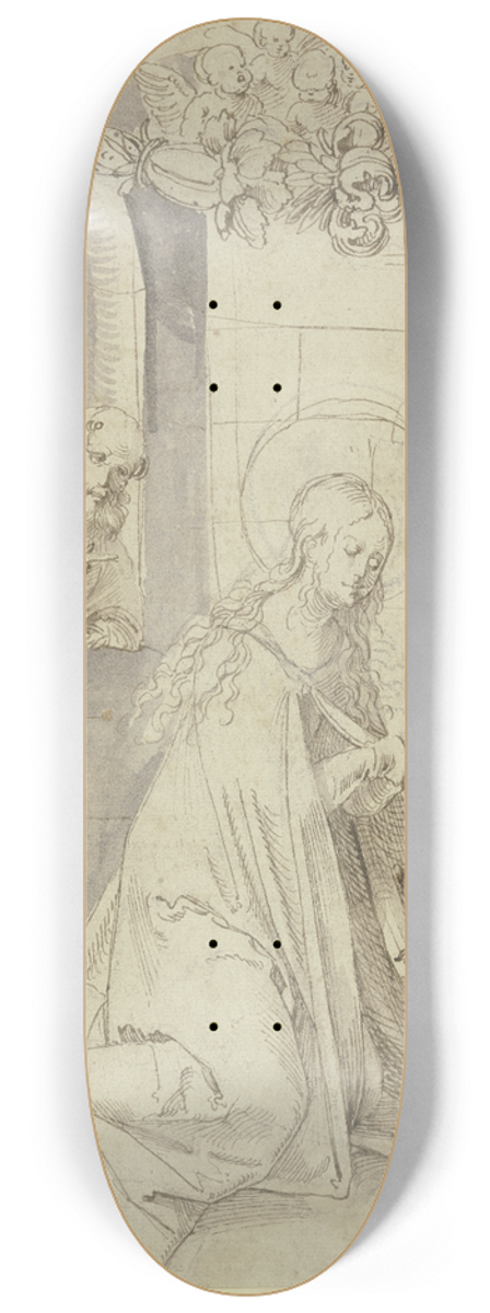 Hans von Kulmbach - The Nativity 8.25 inch art skate deck