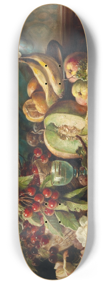 Hans Zatzka - Frchtestillleben 8.25 inch art skate deck